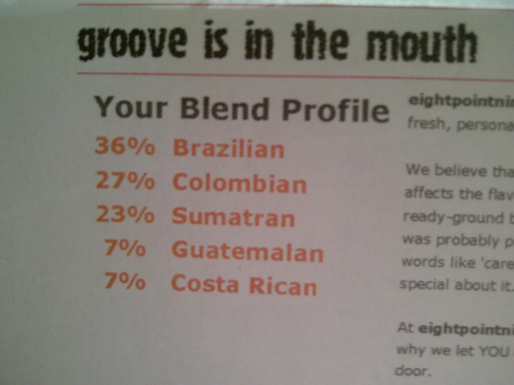 4 Of The Best Coffee Blends In The World The Coffee Bean Menu