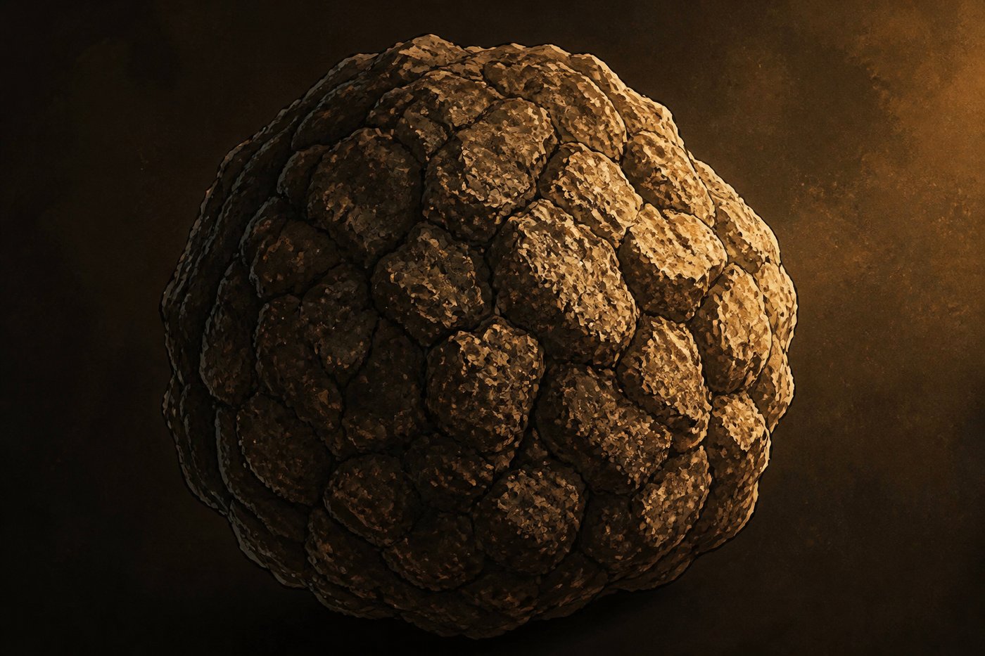 Mysterious dark energy ball made of roasted coffee and butter, ancient Ethiopian coffee food