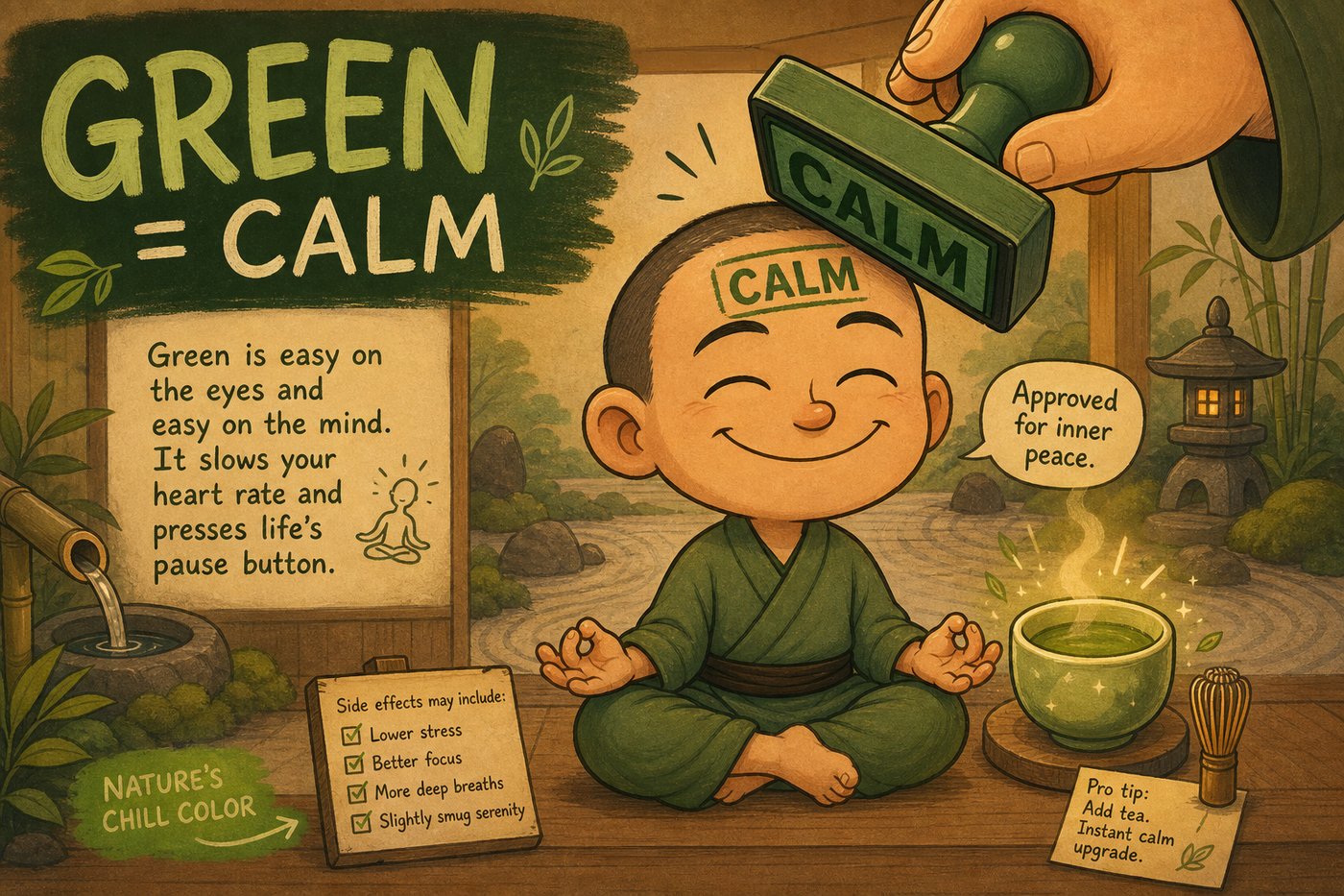 Green equals calm, clean, and photogenic in matcha marketing