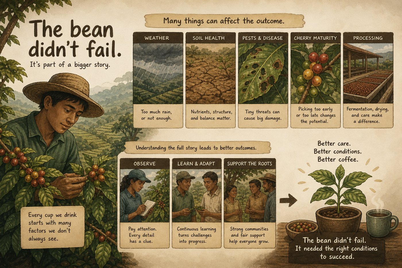The coffee bean did not fail; the branding did