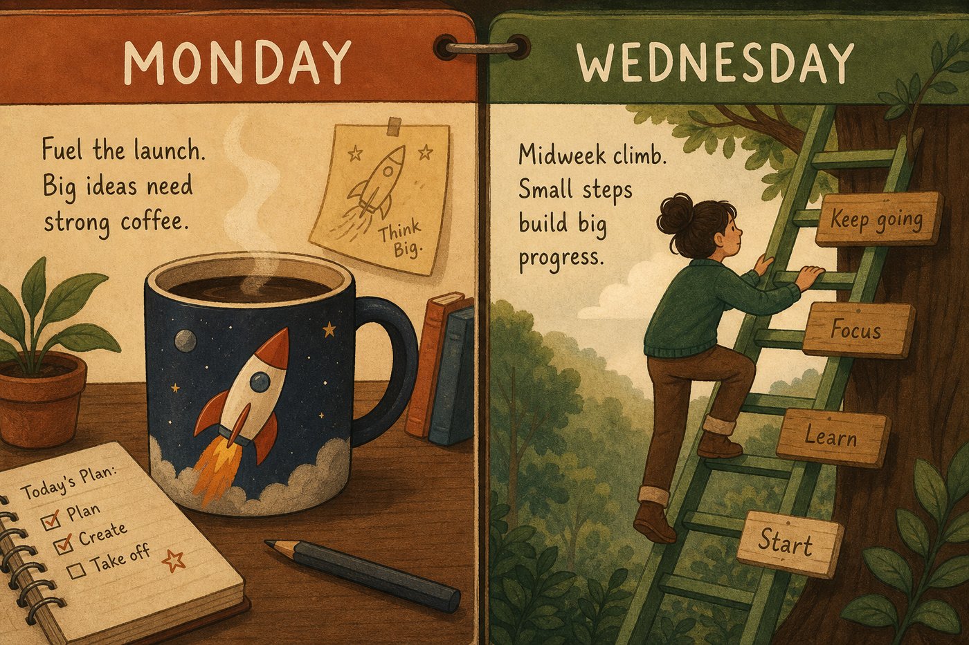 Some mornings need a coffee rocket; some afternoons need a steady climb