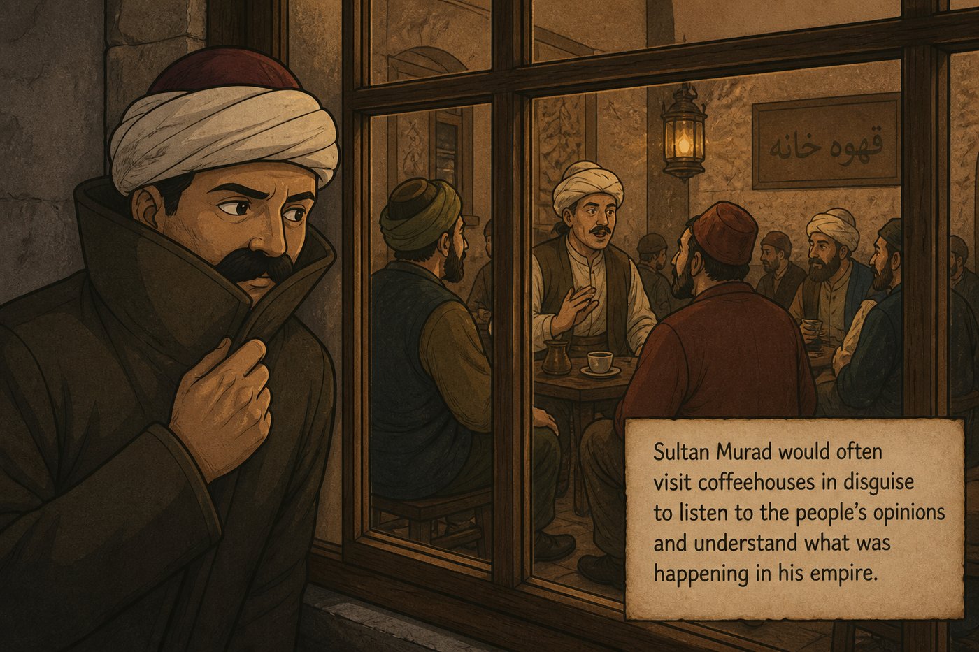 Sultan Murad IV roamed the streets of Istanbul in disguise to execute coffee drinkers