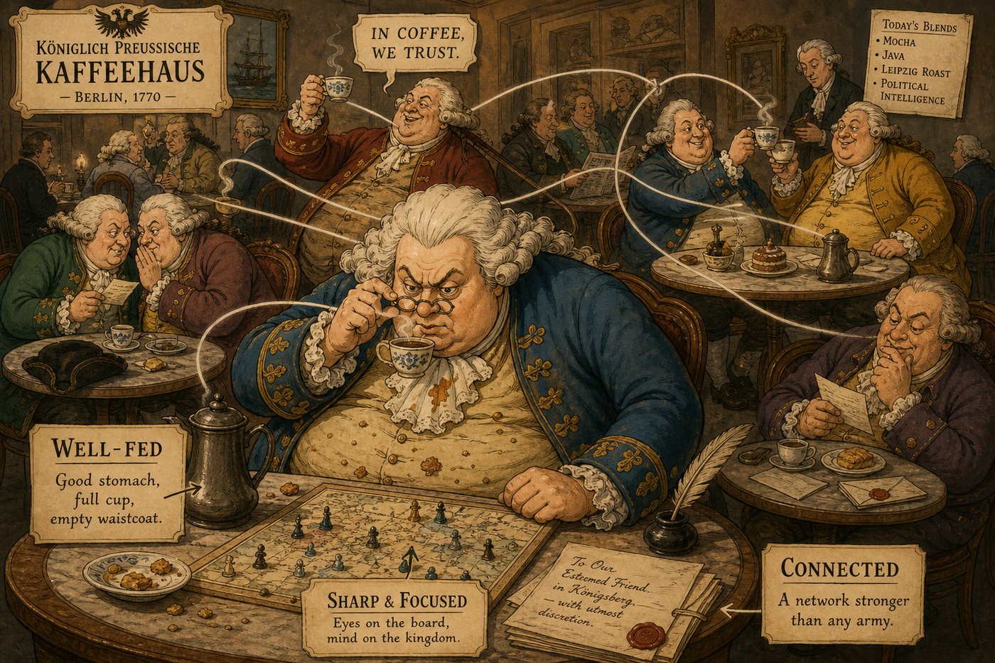 Prussian policy created a divide between coffee-drinking aristocrats and beer-drinking workers