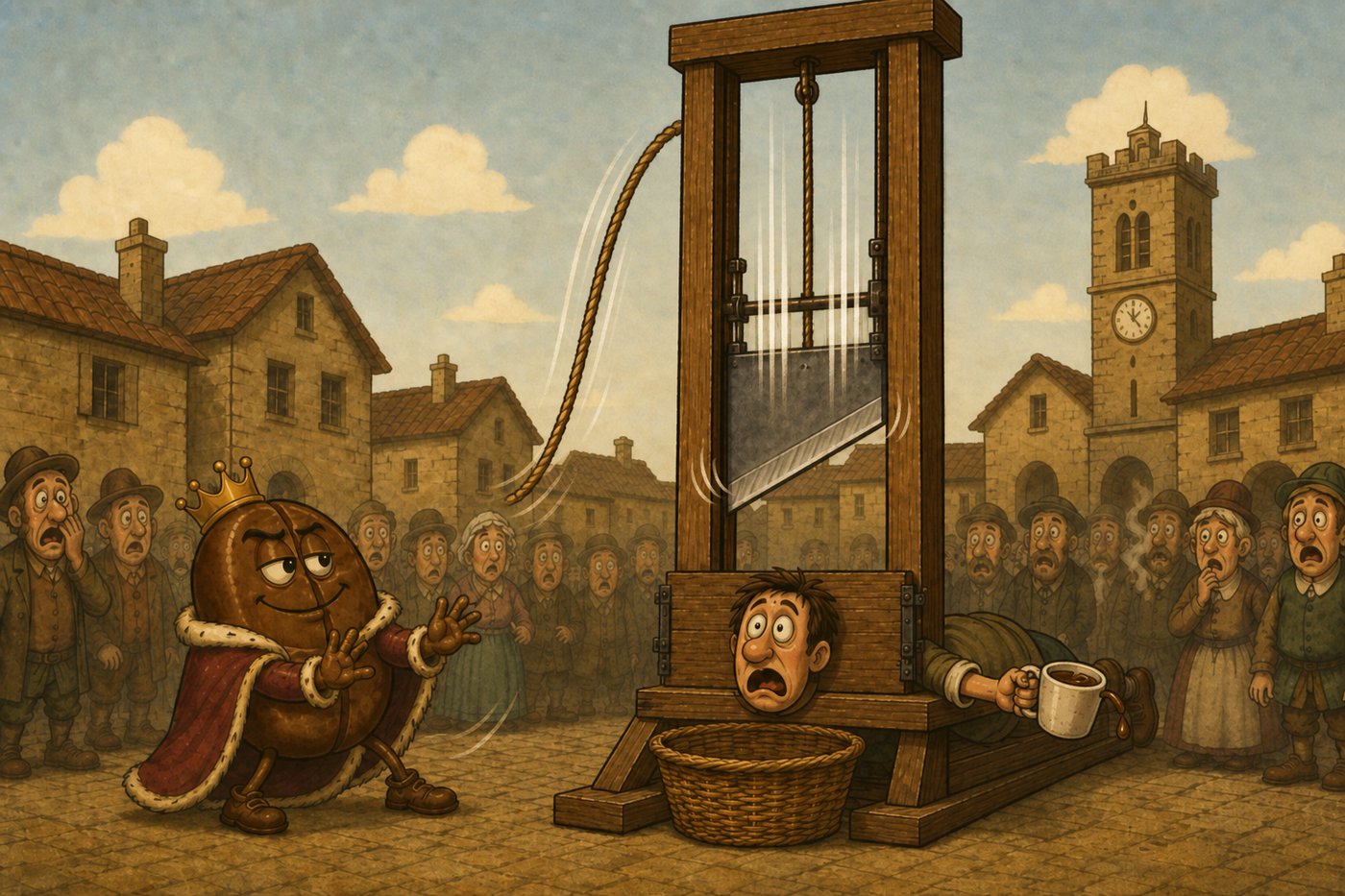 Rulers killed coffee drinkers throughout history to stop free thinking and public debate